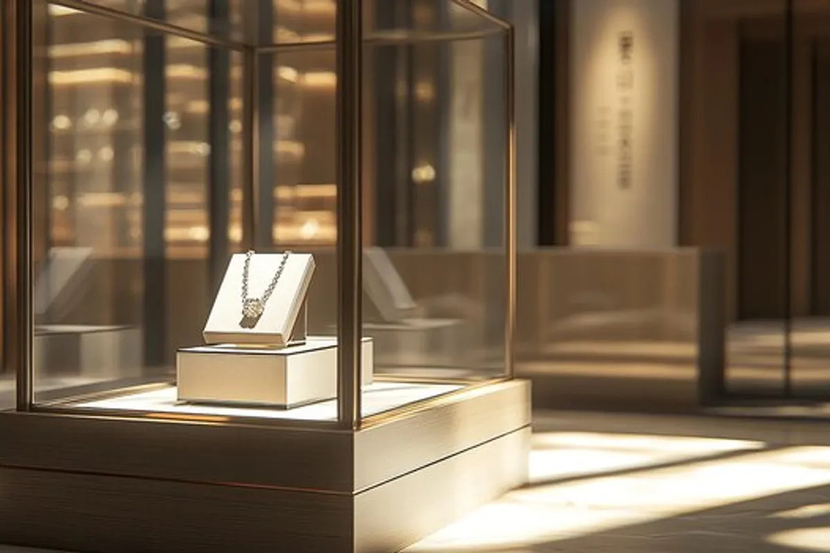 Detailaufnahme von eleganter Sonnenbrille und Schmuck auf einer Liege